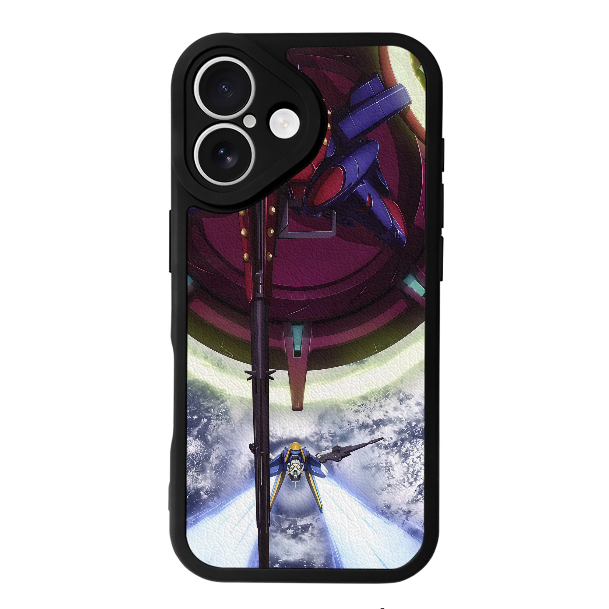 （画像用） 機動戦士ガンダム Mobile Suit Gundam 【iPhone 16シリーズ対応】シリコンスマホケース（レザー調） 材質：シリコン